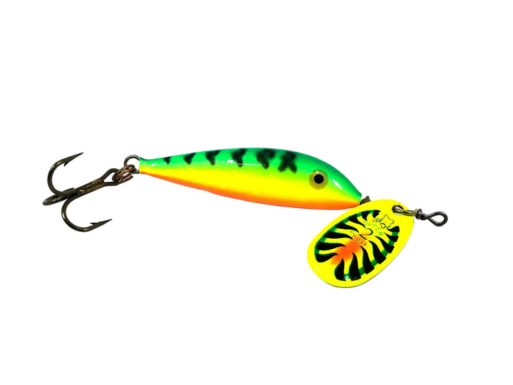 Blue Fox Super Vibrax Minnow Spin #2 Spinner, Fire Tiger Color