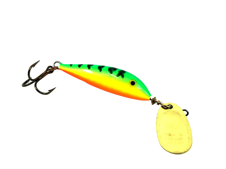 Blue Fox Super Vibrax Minnow Spin #2 Spinner, Fire Tiger Color