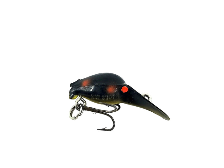 Luhr-Jensen Hot Shot 7, Black/Orange Spots Color