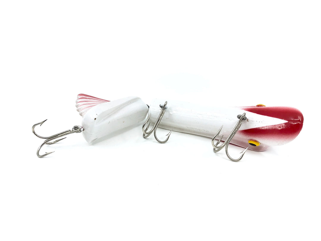 Tony Burmek B1 Magnum Musky Lure, White/Red Color