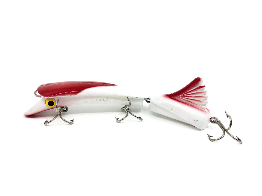 Tony Burmek B1 Magnum Musky Lure, White/Red Color