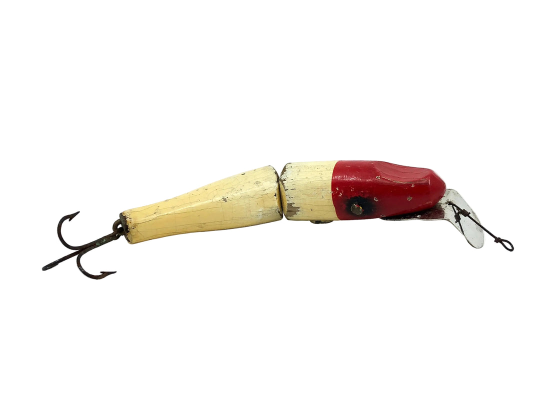 South Bend / Best-O-Luck Jointed Pike, Red Head/White Color