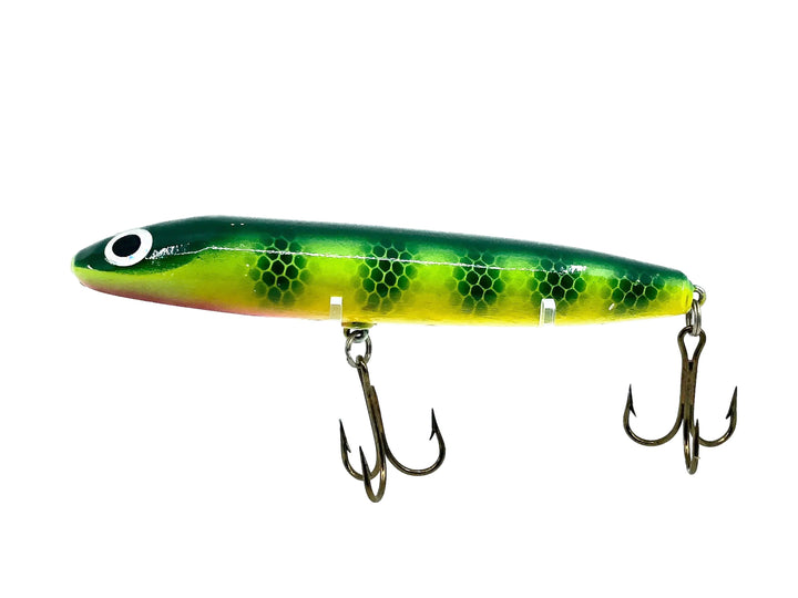 Unknown Musky Jerkbait, Green Perch Color