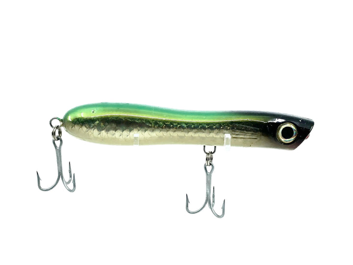 Musky Popper Bait, Green Shad Color