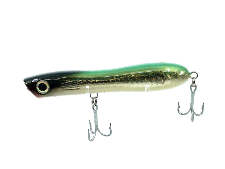 Musky Popper Bait, Green Shad Color