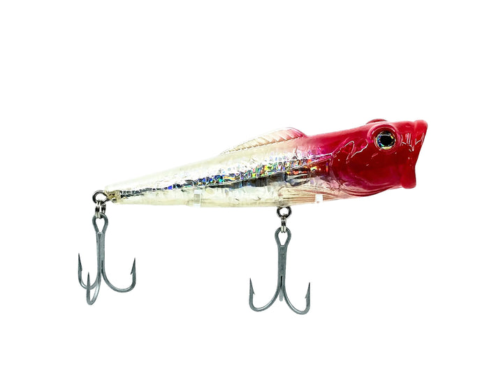 Matzuo Musky Popper Bait, Red Head/Silver Color