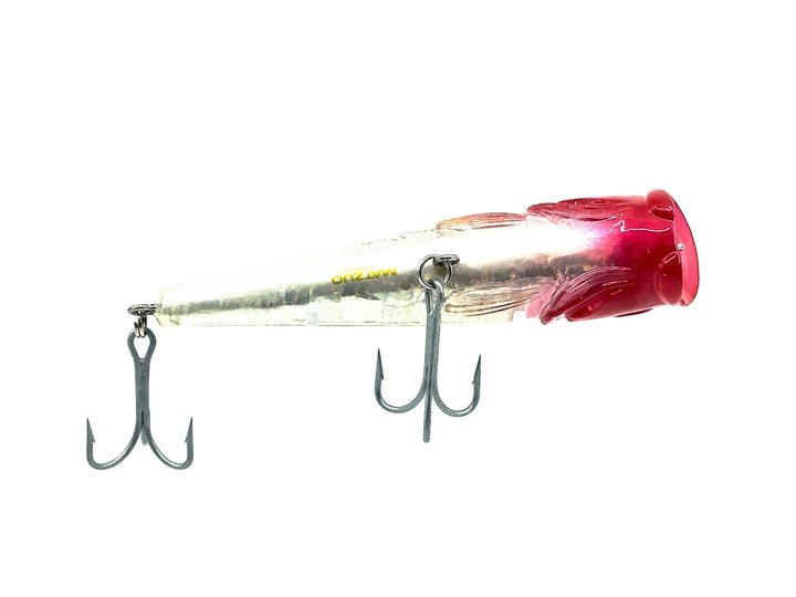 Matzuo Musky Popper Bait, Red Head/Silver Color
