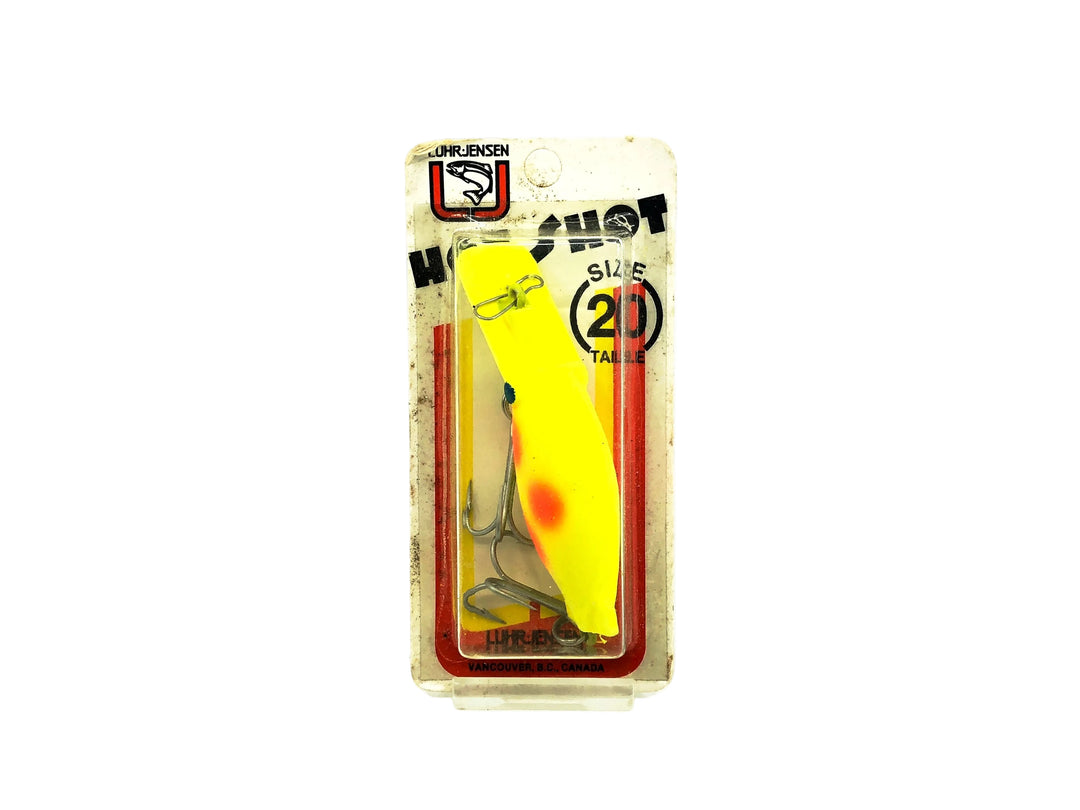 Luhr-Jensen Hot Shot #20, Chartreuse/Fire Dot Color