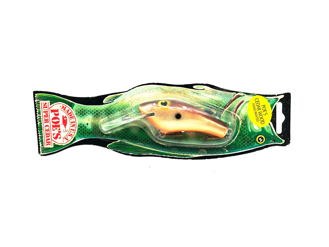 Poe's Fast Shad Series 900 (Deep Runner), #42 Brown Shad/Orange Belly Color on Card