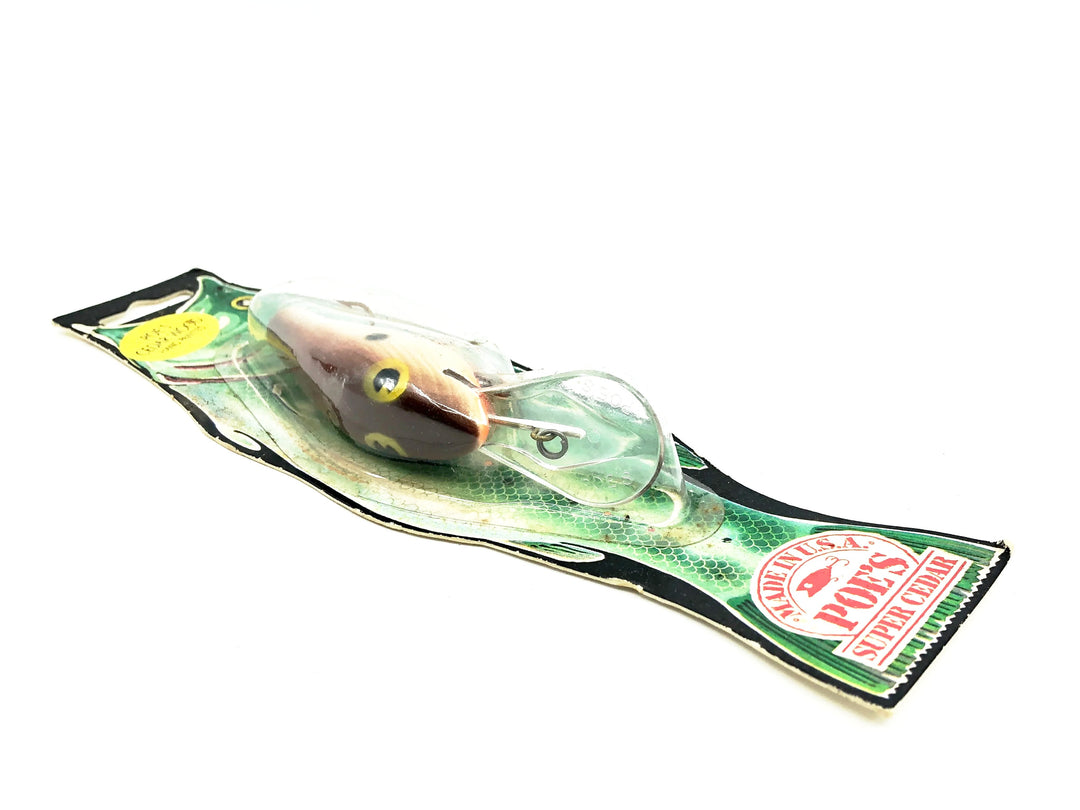 Poe's Fast Shad Series 900 (Deep Runner), #42 Brown Shad/Orange Belly Color on Card