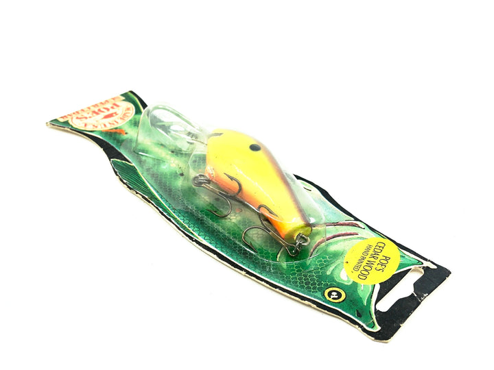 Poe's Fast Shad Series 900 (Deep Runner), #39 Brown Chartreuse/Hot Belly Color on Card