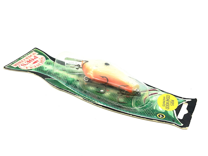 Poe's Super Cedar Series 800 (Shallow), #44 Bone/Orange Belly Color on Card