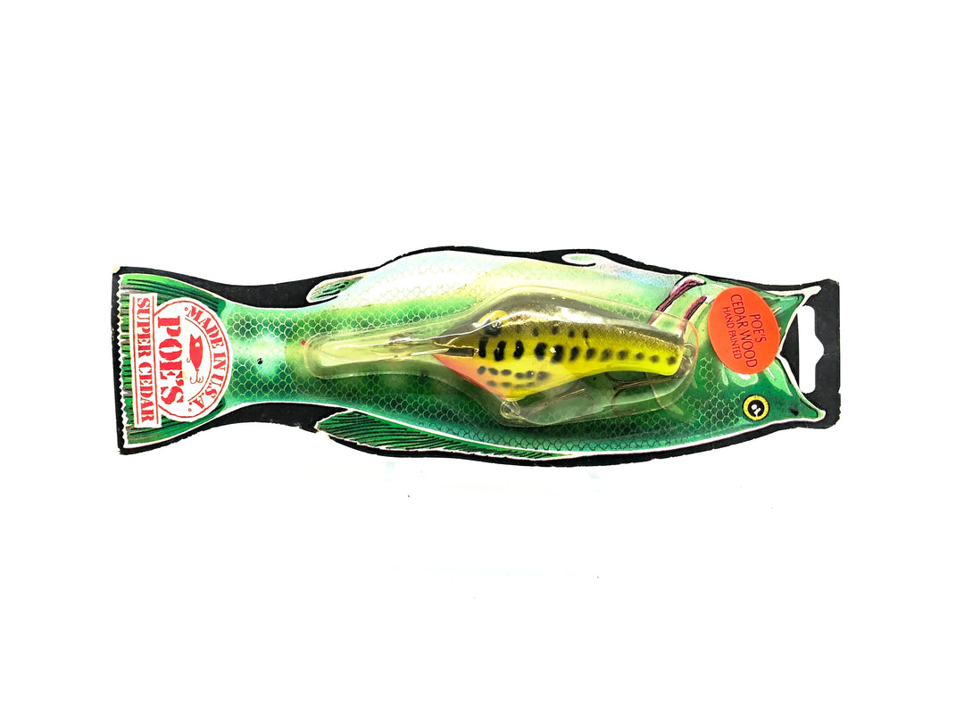 Poe's Fast Shad Series 900 (Deep Runner), Chartreuse Bass Color on Card