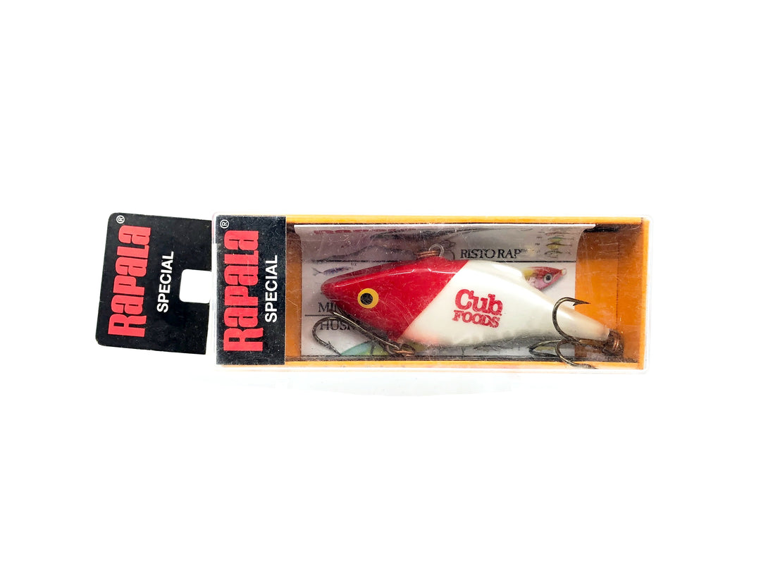 Rapala Special Rattlin' Rap RNR-7, Custom Made Cub Foods Red Head Color with Box