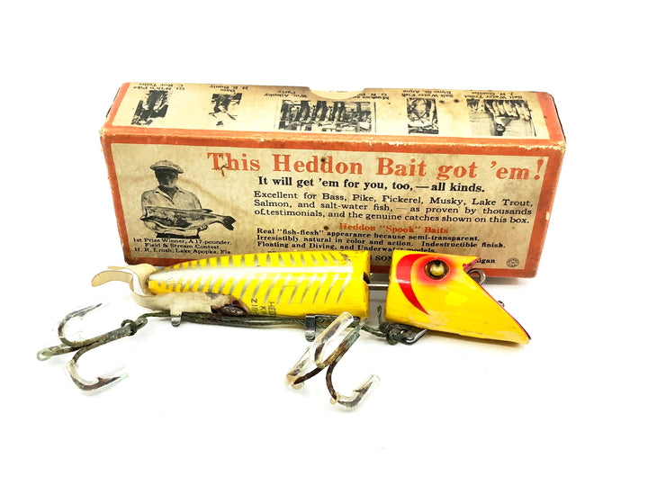 Heddon King Zig Wag 8359XRY, Yellow Shore Minnow Color w/Box