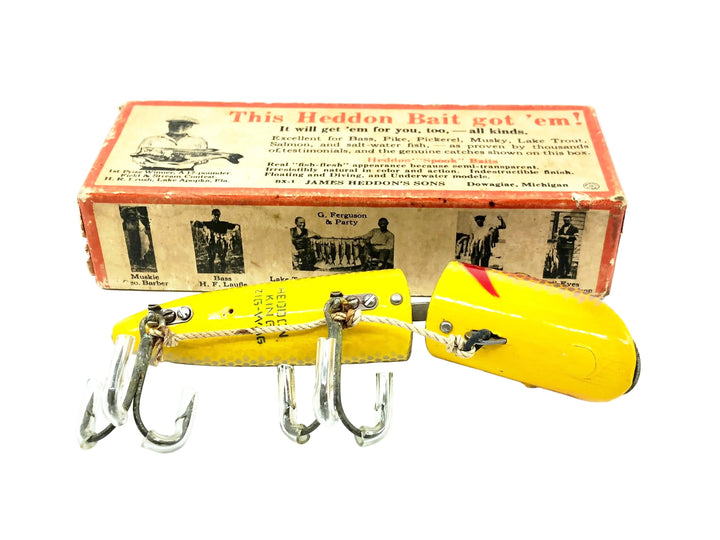 Heddon King Zig Wag 8359YS, Yellow Scale Color w/Box & Paperwork - Excellent Condition, Blush Eyes