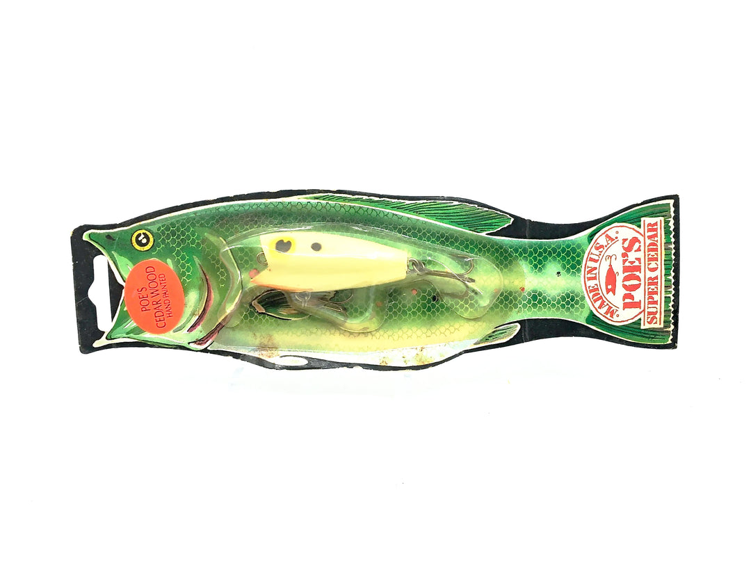 Poe's Super Cedar Blurpee, #44 Bone/Orange Belly Color on Card