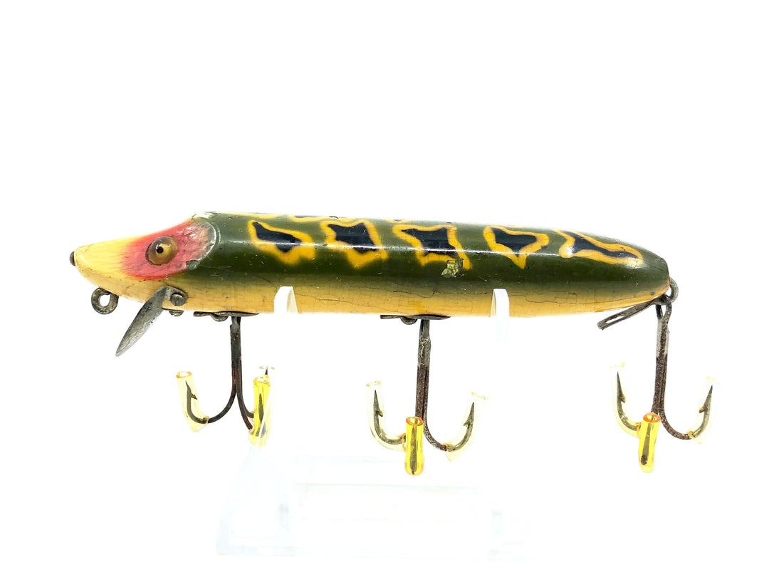 Heddon Vamp 7500, 9B/BF "Luny Frog" Frog Spot Color, L-Rig Hardware