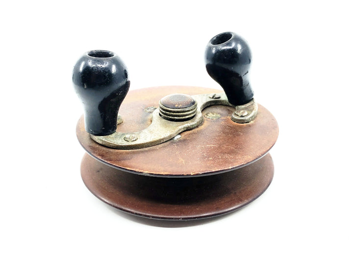 Antique Meisselbach Good Luck Wood Sidewinder Reel