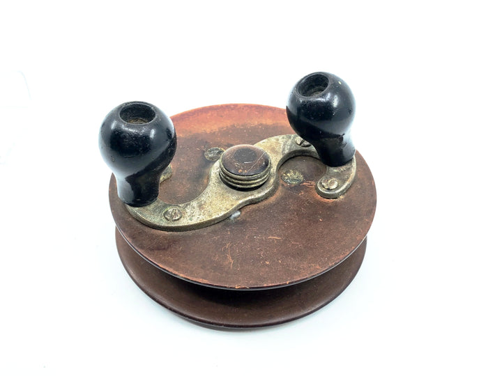 Antique Meisselbach Good Luck Wood Sidewinder Reel