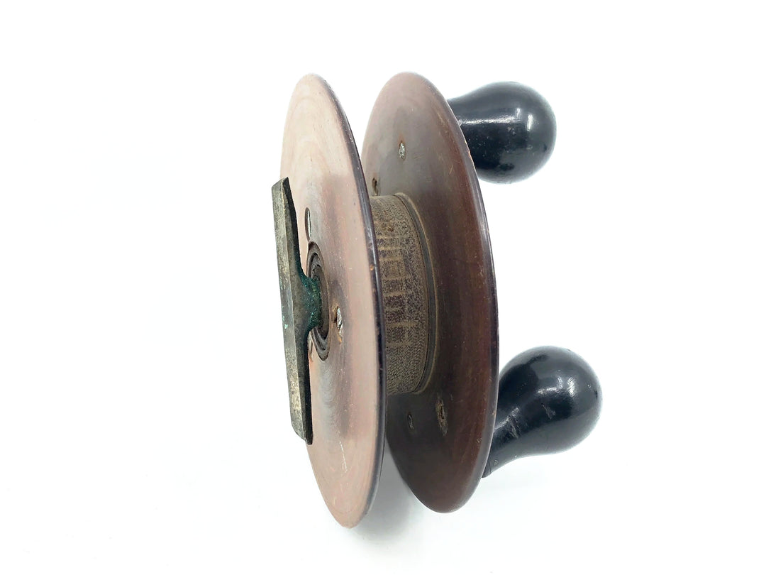 Antique Meisselbach Good Luck Wood Sidewinder Reel