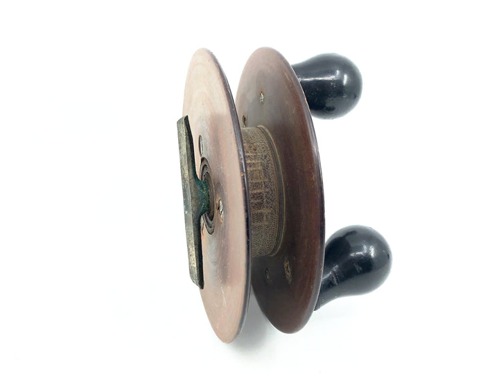 Antique Meisselbach Good Luck Wood Sidewinder Reel