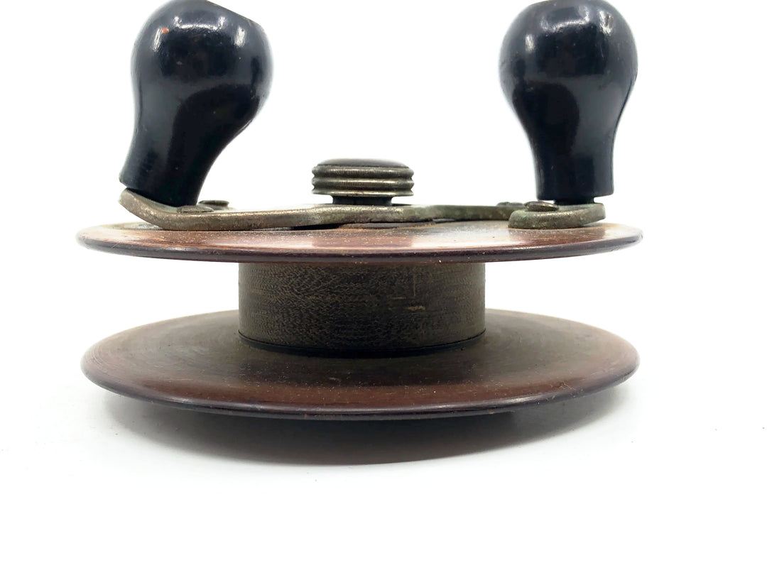 Antique Meisselbach Good Luck Wood Sidewinder Reel