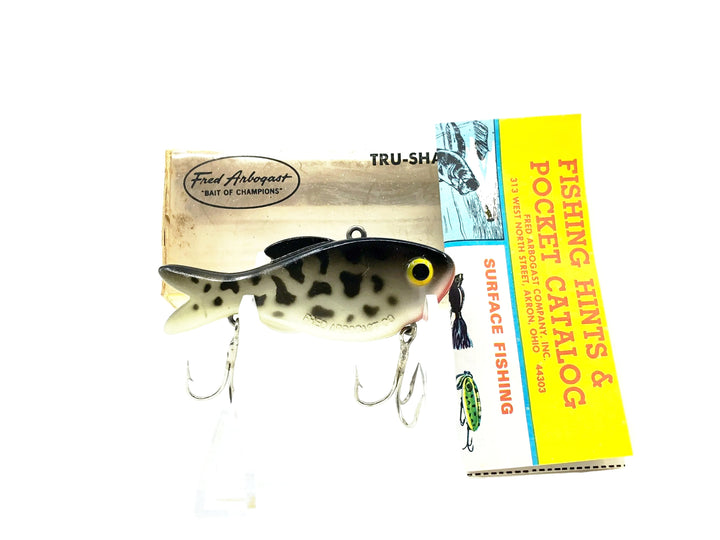 Arbogast Tru-Shad 1/2oz, K9 Silver/White Coachdog Color w/Box