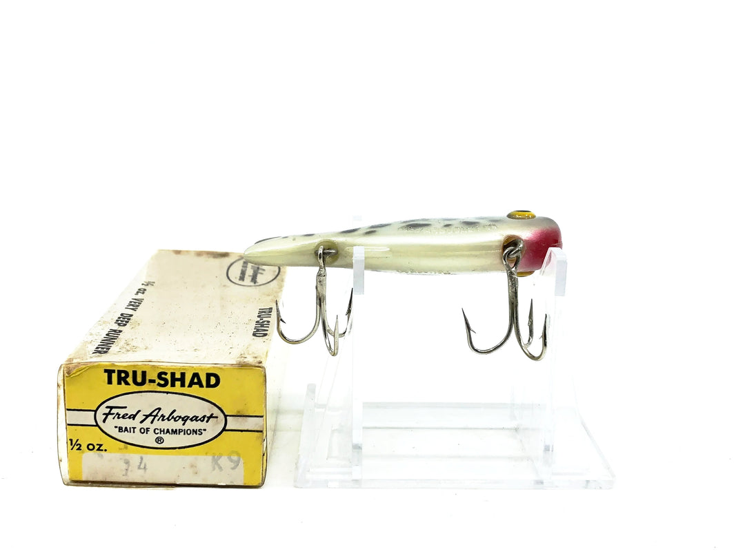 Arbogast Tru-Shad 1/2oz, K9 Silver/White Coachdog Color w/Box