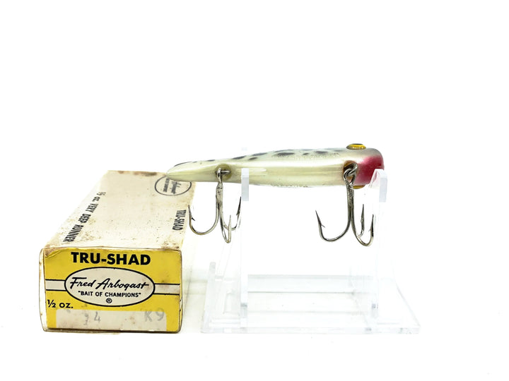 Arbogast Tru-Shad 1/2oz, K9 Silver/White Coachdog Color w/Box