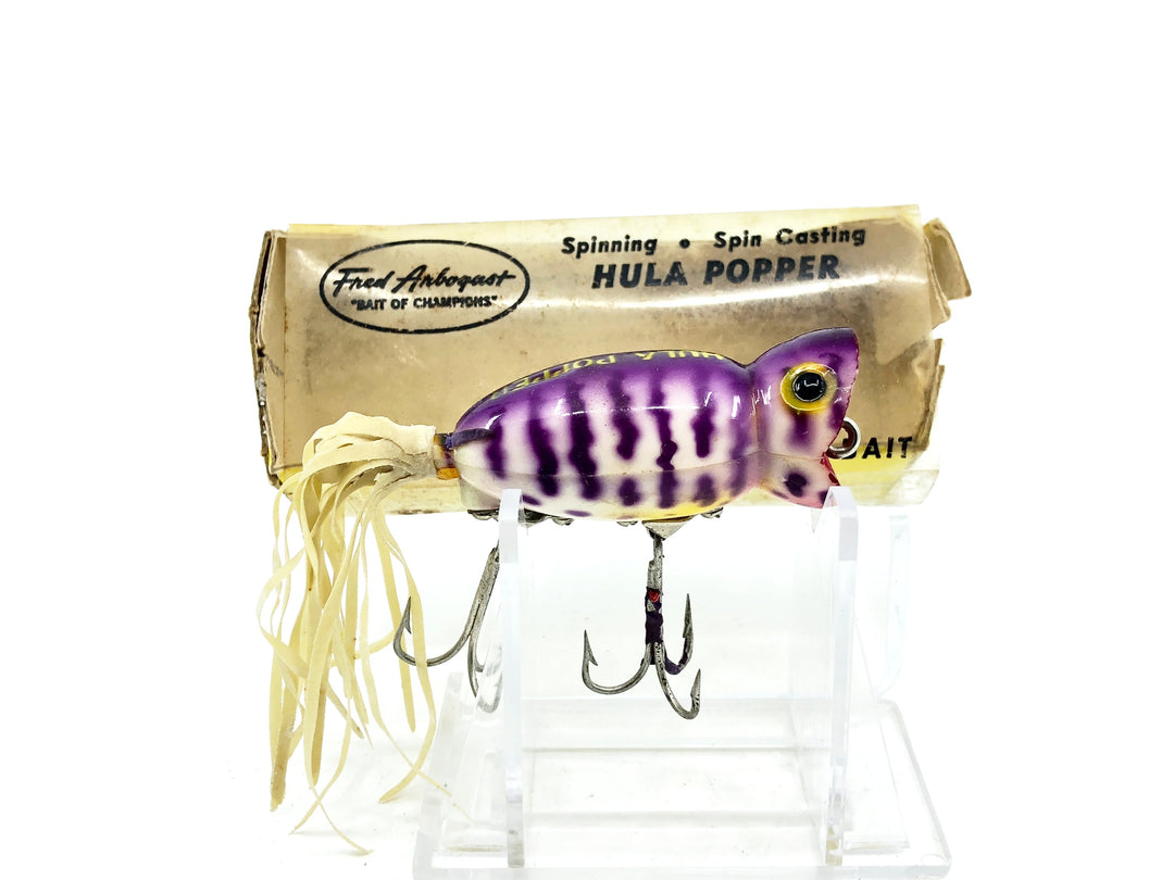 Arbogast Hula Popper 760 #13, Purple Coachdog Color w/Box - Tough Color