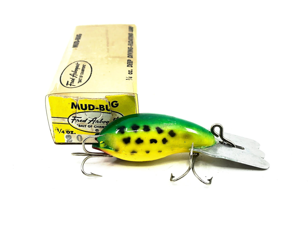 Arbogast Mud Bug Series 20, #07 Frog Yellow Belly Color w/Box
