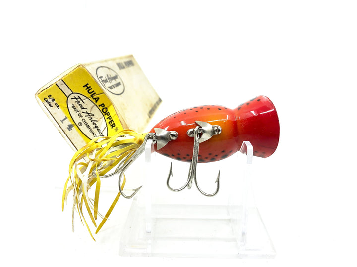 Arbogast Hula Popper 750 #14, Orange Coachdog Color w/Box