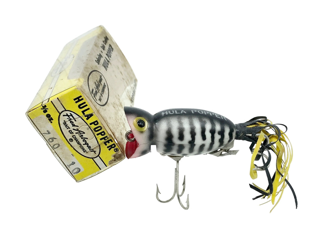 Arbogast Hula Popper 760, #10 Coachdog Color w/Box & Catalog
