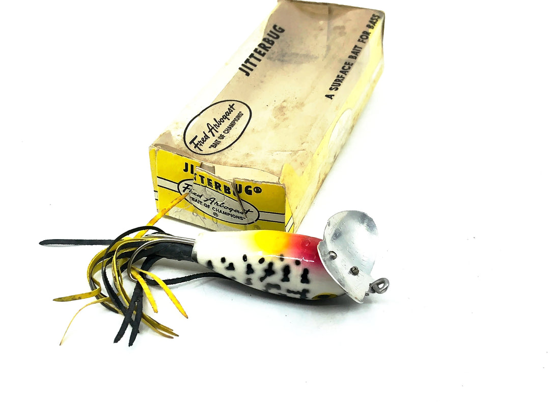 Arbogast Weedless Jitterbug 610, #10 Coachdog Color w/Box & Catalog