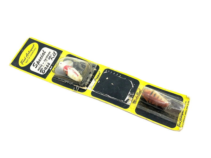 Arbogast Special Mini System Bass, Mud Bug/Jitterbug/Hula Popper