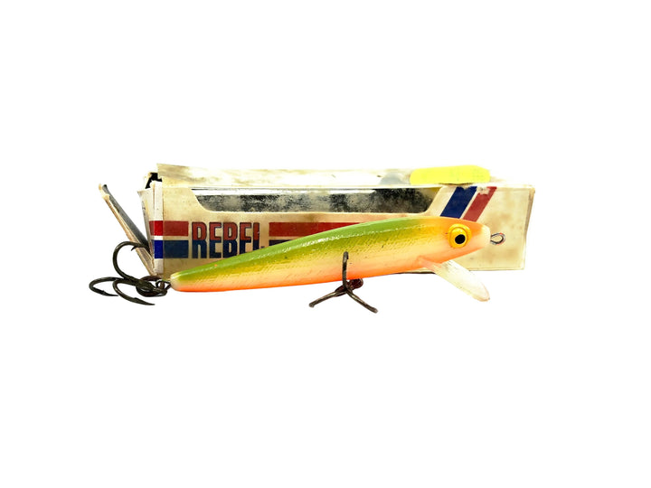 Rebel Floating Minnow F500, #10 Green Back Yellow Belly Color w/Box