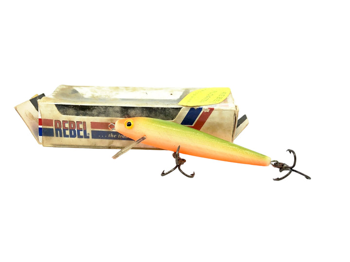 Rebel Floating Minnow F500, #10 Green Back Yellow Belly Color w/Box