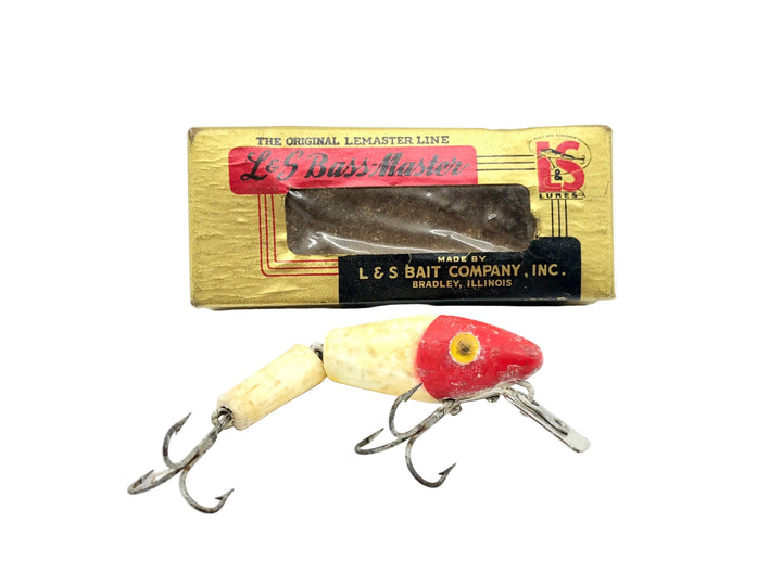 L & S Bass Master #11 White Body/Red Head Color w/Box