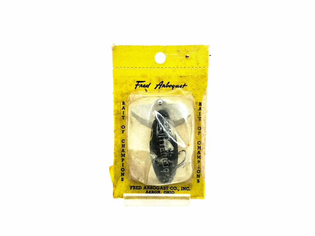 Arbogast Ultralight "Peanut" Jitterbug, Black Color w/Blister Pack