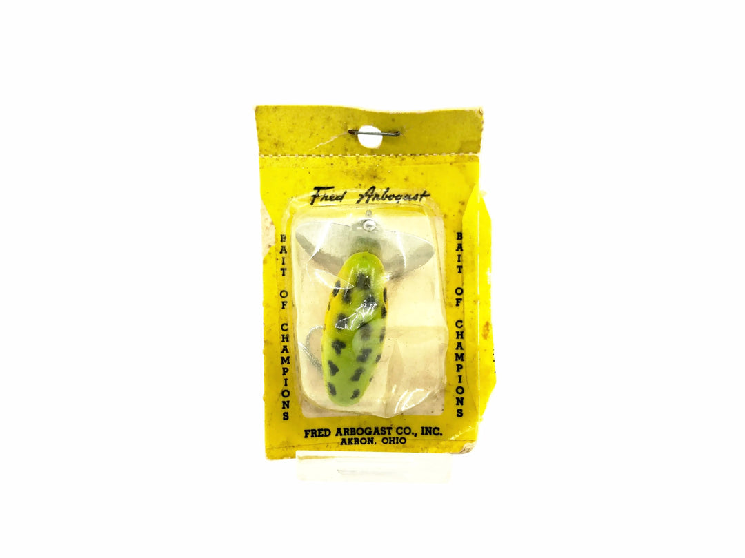 Arbogast Ultralight "Peanut" Jitterbug, Frog Color w/Blister Pack