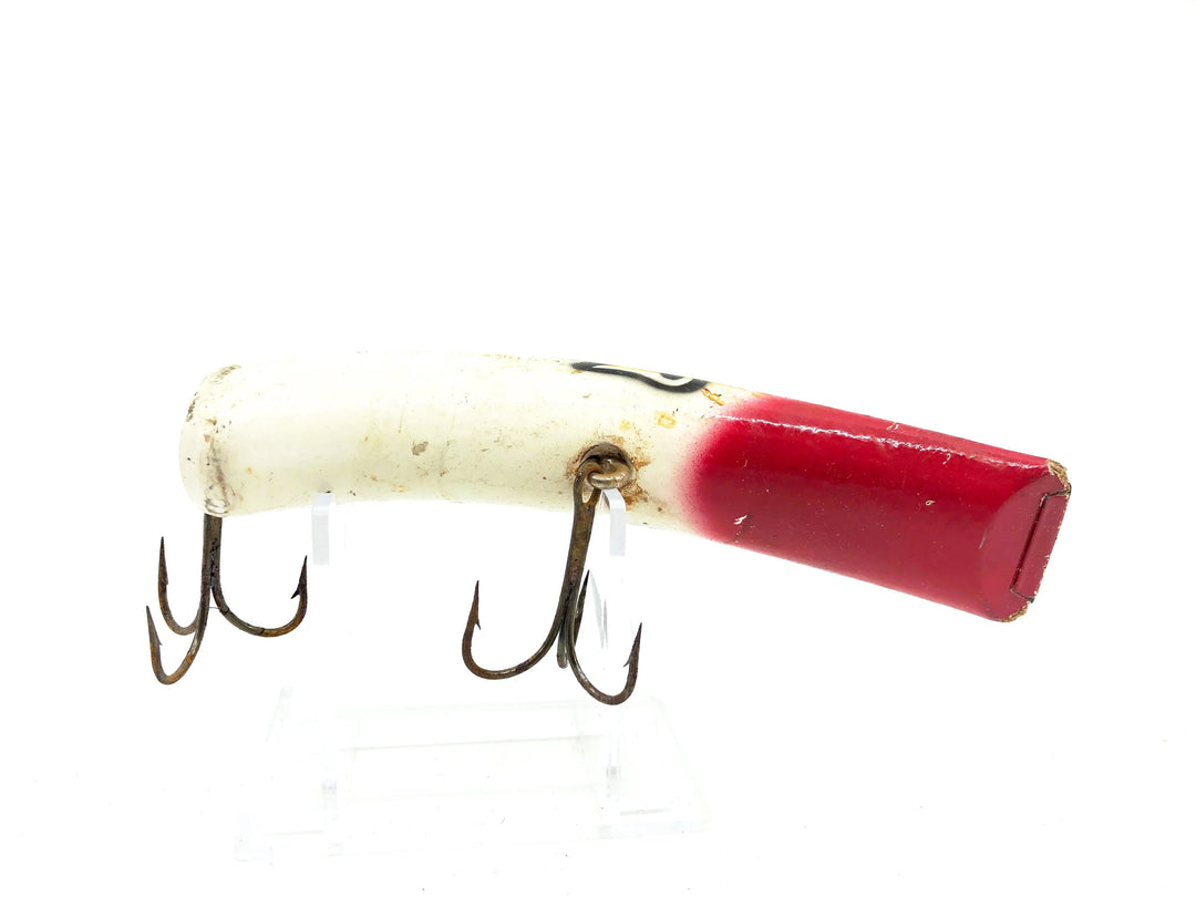 Lazy Ike Wooden Musky Ike KL-5 #41 Red Head/White Color