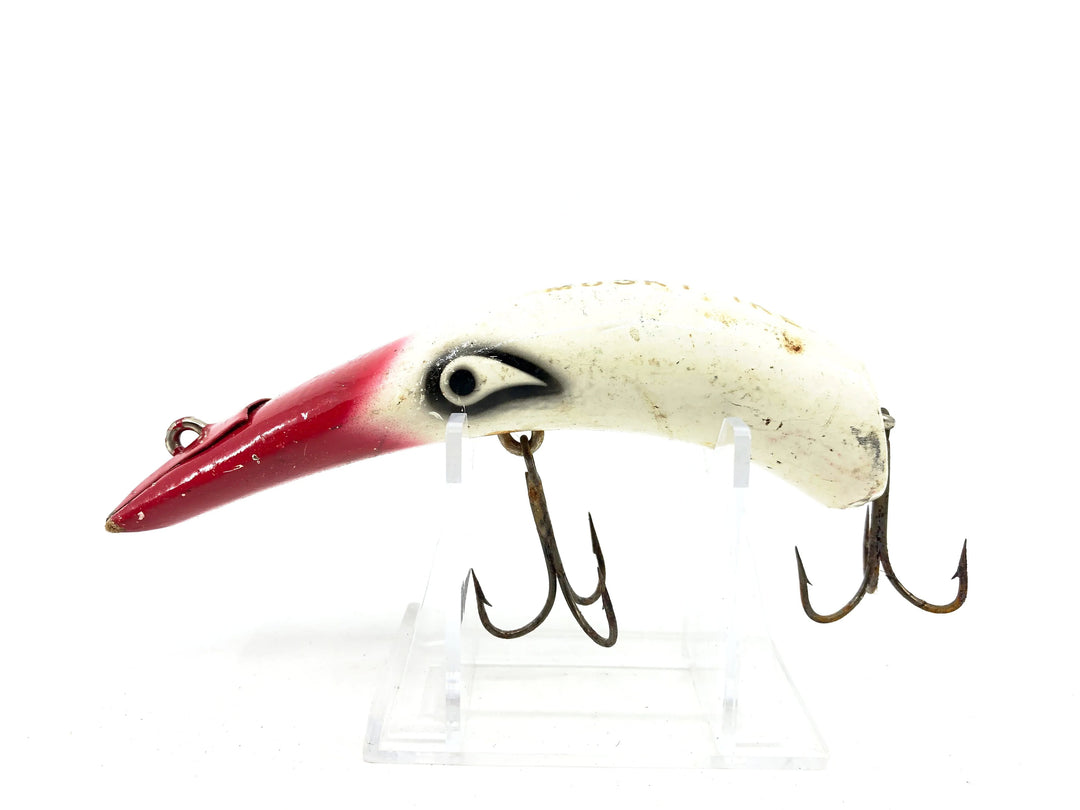 Lazy Ike Wooden Musky Ike KL-5 #41 Red Head/White Color