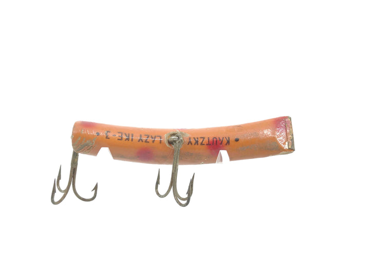 Kautzky Wooden Lazy Ike #3, Light Orange/Spots Color