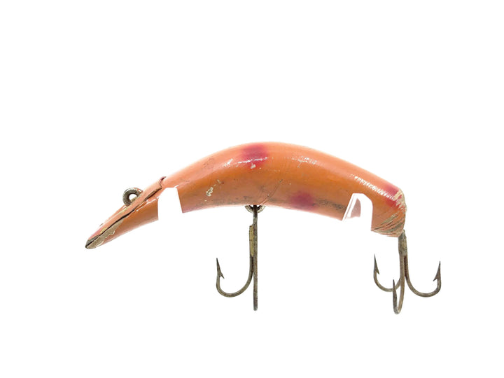 Kautzky Wooden Lazy Ike #3, Light Orange/Spots Color