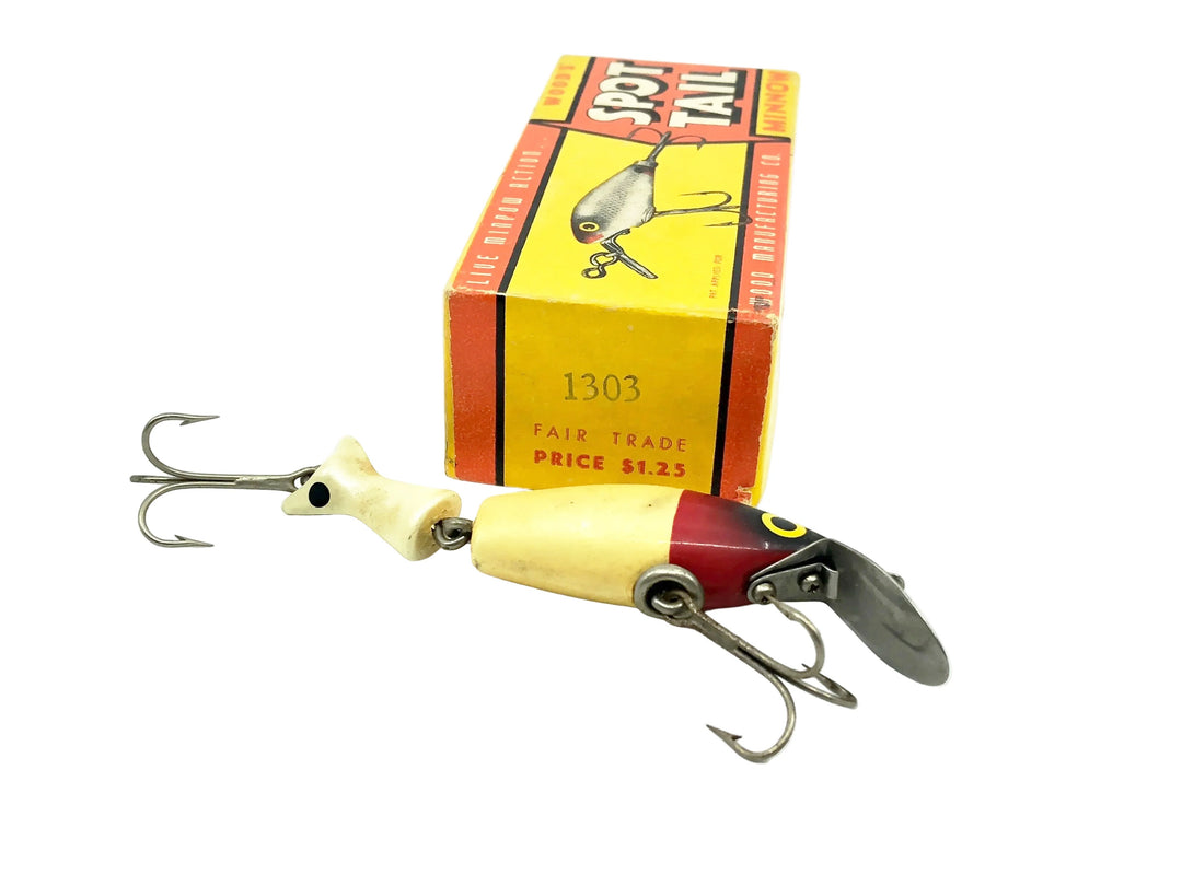 Wood's Jointed Spot Tail 1303 Red Head/White Color w/Box