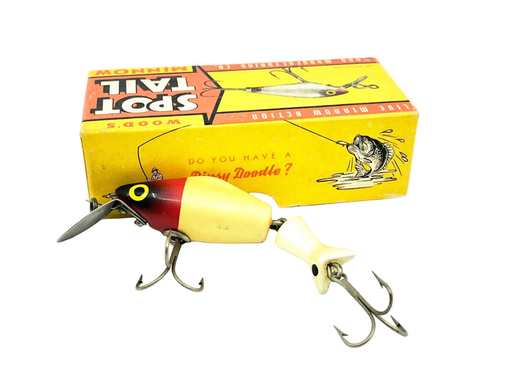 Wood's Jointed Spot Tail 1303 Red Head/White Color w/Box