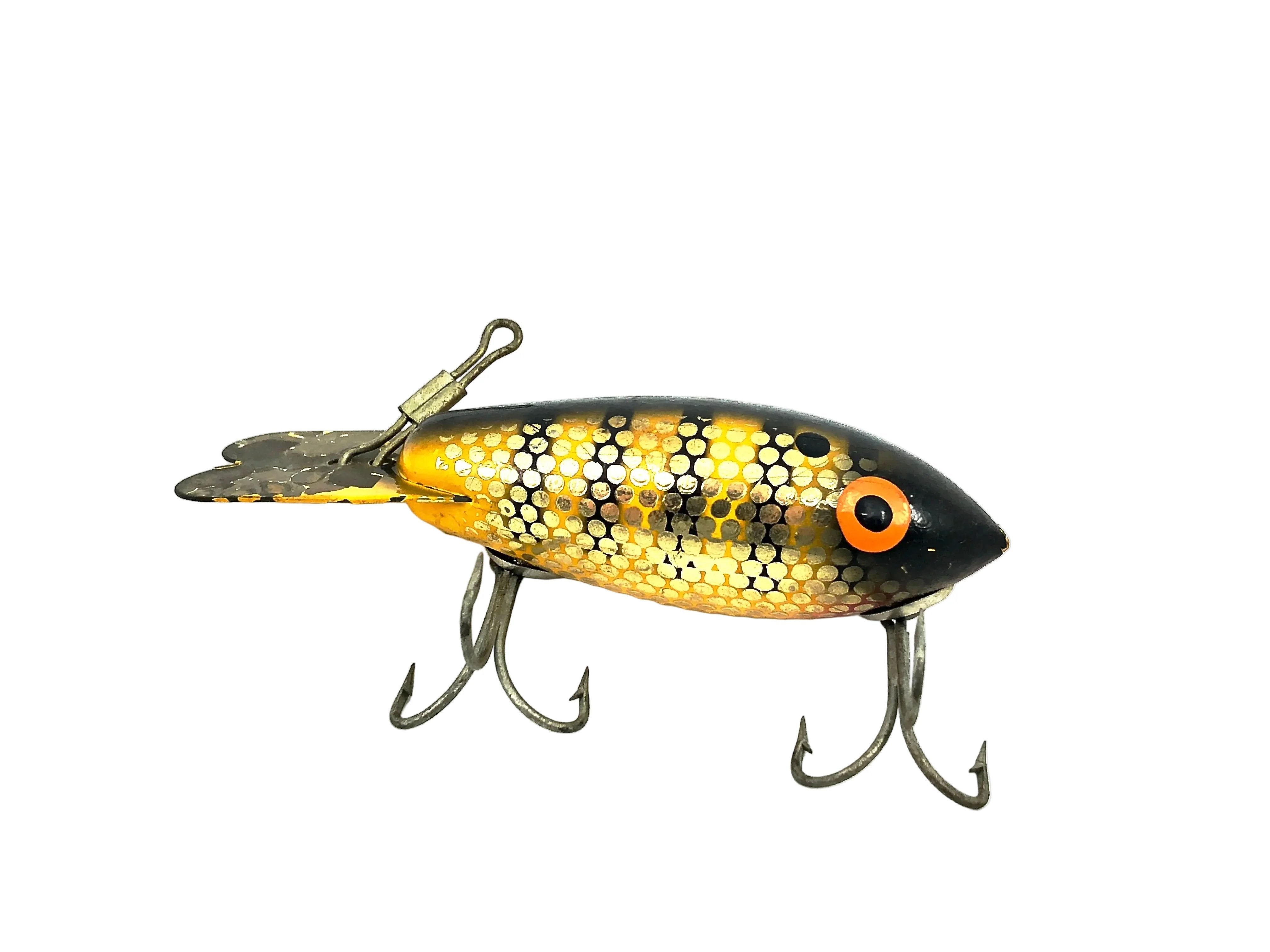 Wooden Bomber 400 Series, #81 Metascale Yellow Black Shad Color – My ...