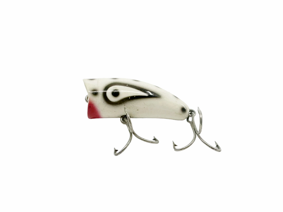 Kautzky Lazy Ike Chug Ike Lure WBS White/Black Spots Color-Smaller Size