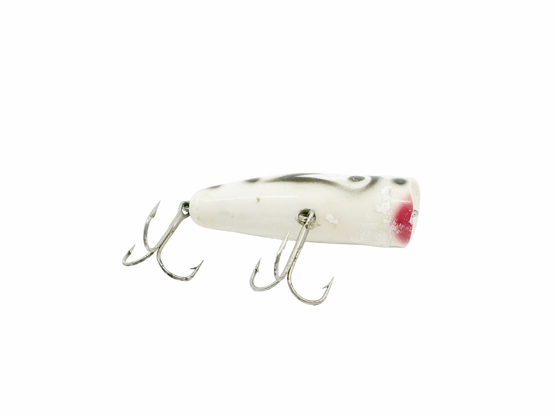 Kautzky Lazy Ike Chug Ike Lure WBS White/Black Spots Color